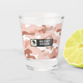 Copo De Shot Soft Peach Camouflage Military Shot Glass