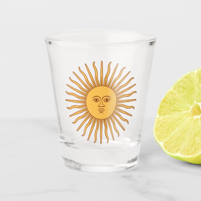 Copo De Shot Sol argentino (Frente)