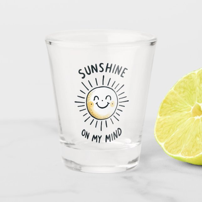 Copo De Shot Sol Na Minha Mente (Frente)