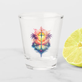 Copo De Shot Solar anchor in a tropical paradise. 