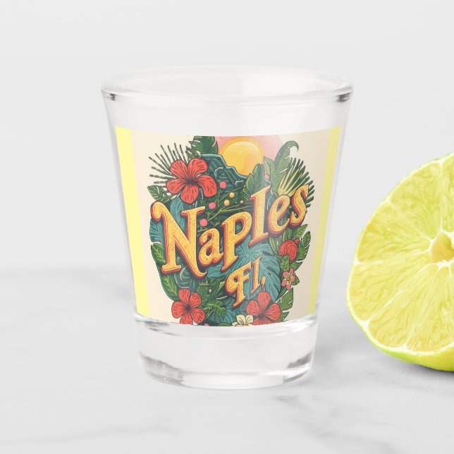 Copo De Shot Sonhando em Naples florida (Frente)