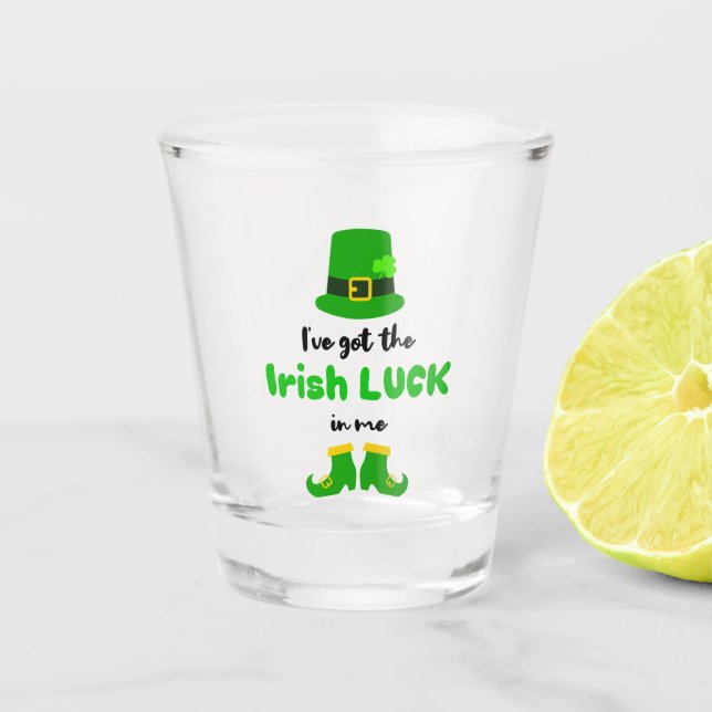 Copo De Shot Sorte irlandesa Arte Shot Glass (Frente)