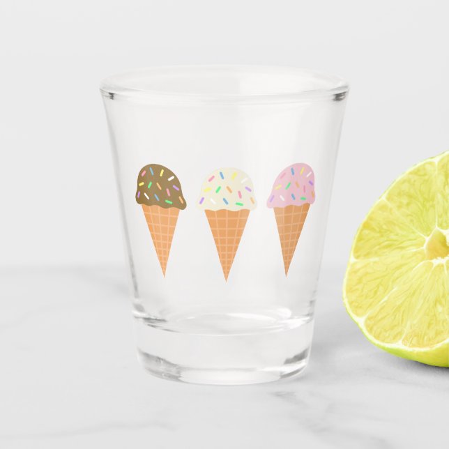 Copo De Shot Sorvete Cones Shot Glass (Frente)