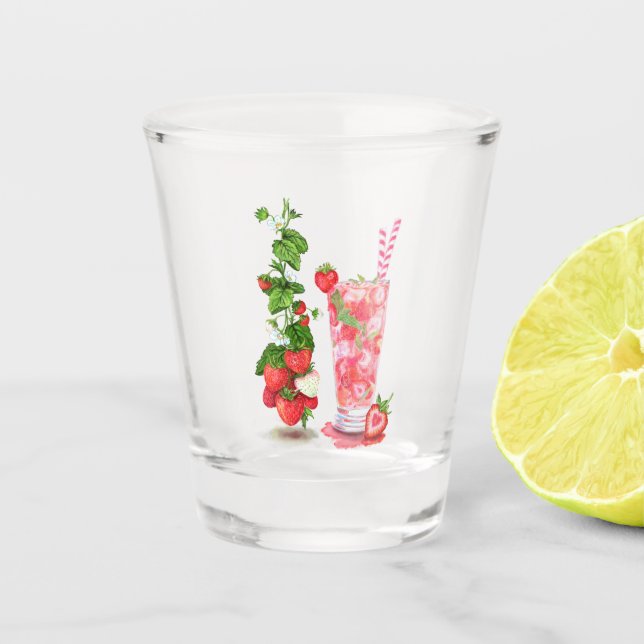 Copo De Shot Sorvete de Morango Bebida Legal - Fresca (Frente)