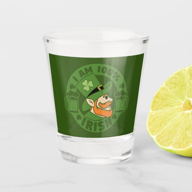Copo De Shot Sou 100% Irish Shot Glass (Frente)