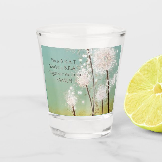 Copo De Shot Sou um Brat, você é um Brat! (Frente)
