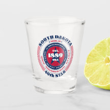 South Dakota 40th Star Patriotic Shot glass