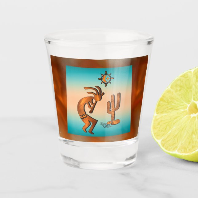 Copo De Shot Southwest Kokopelli Shot Glass (Frente)