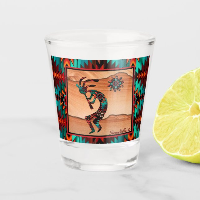Copo De Shot Southwest Kokopelli Shot Glass (Frente)