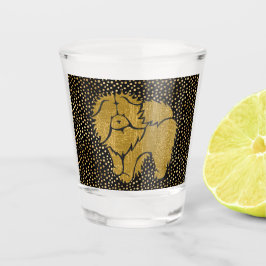 Copo De Shot SPARKLY THANG Chow Faux metal shotglass