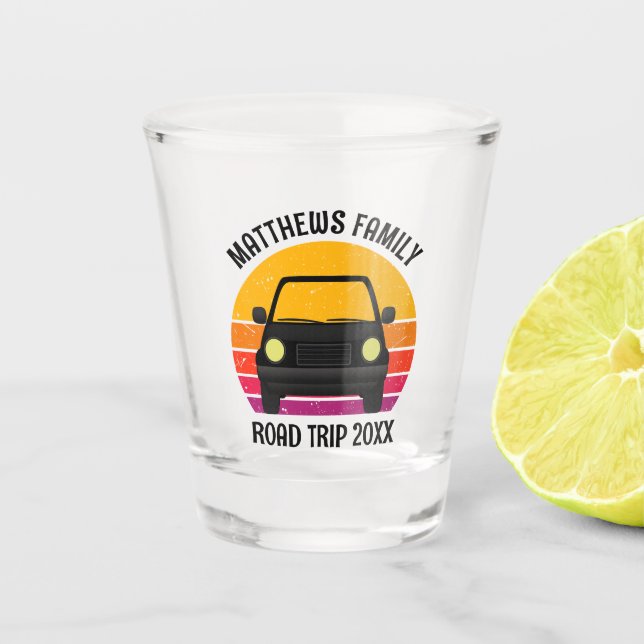 Copo De Shot Spring Break Road Trip Sunset Customized (Frente)