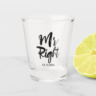 Copo De Shot Sr. Data de Casamento Certo Personalizado