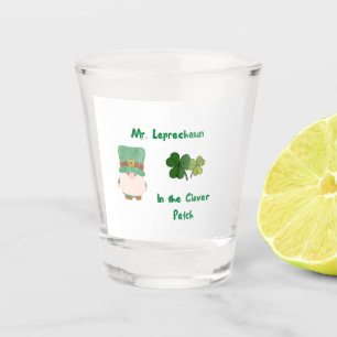Copo De Shot Sr. Leprechaun, no Patch de Clover,