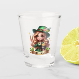 Copo De Shot Sra. Lucky Dia de São Patrício