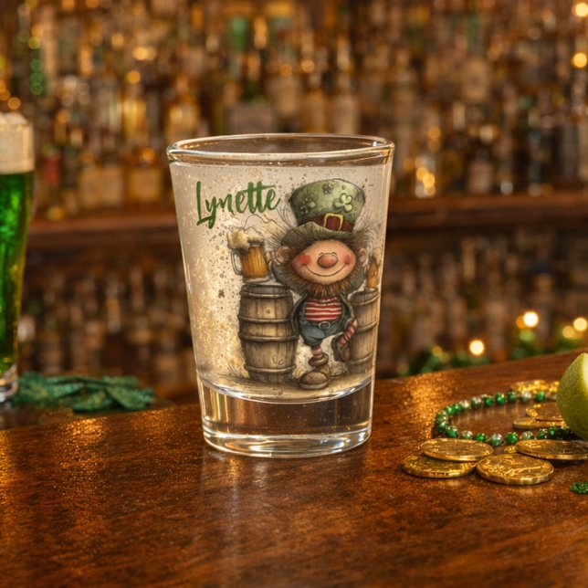 Copo De Shot St. Patrick’s Day Leprechaun Toast Shot Glass (Criador carregado)