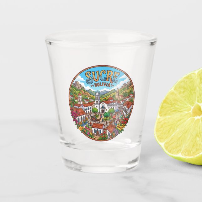 Copo De Shot Sucre Bolívia (Frente)
