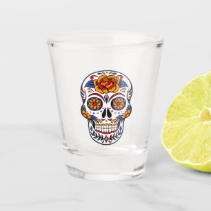 Copo De Shot Sugar Skull Cinco de Mayo