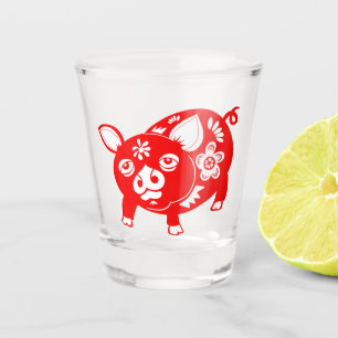 Copo De Shot Suíno Zodíaco Chinês