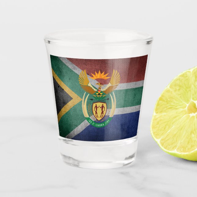 Copo De Shot Sul - bandeira africana (Frente)