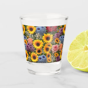 Copo De Shot Sunflower Rose Bouquet #2