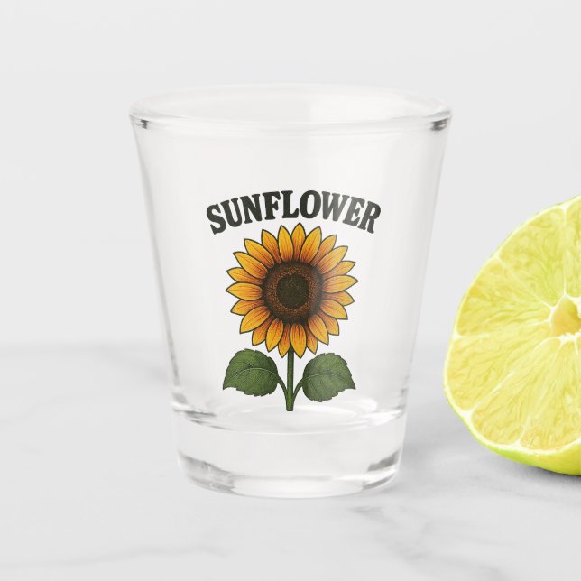 Copo De Shot sunflower Shot glass (Frente)