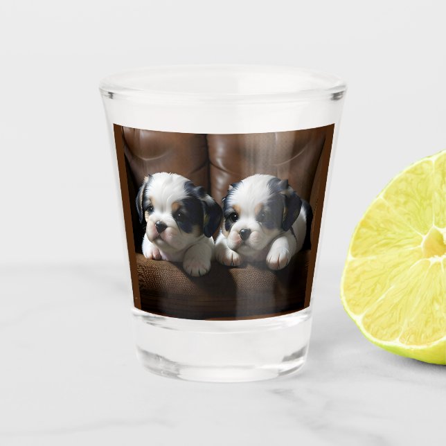 Copo De Shot Super Bonitinhos no sofá 1 (Frente)