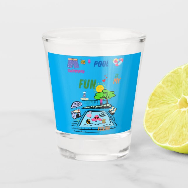 Copo De Shot Swimming Pool Fun (Frente)