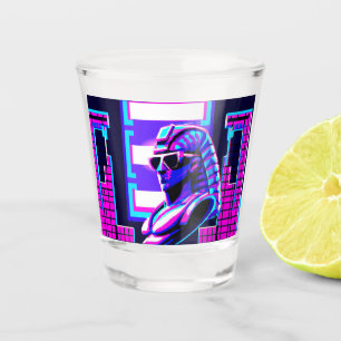 Copo De Shot Synthwave Pharaoh