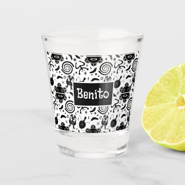 Copo De Shot Taino - Símbolos da Cultura Porto Rico (Frente)