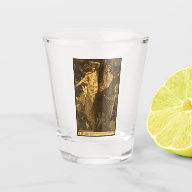 Copo De Shot Tão assombrados Guardiões da Lua da Noite (Frente)