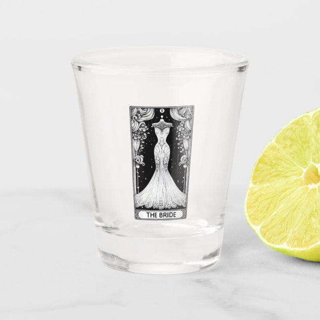 Copo De Shot Tarot de Chuveiro de Noiva (Frente)