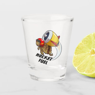 Copo De Shot Tartaruga Engraçada Combustível Foguete Jato Voado