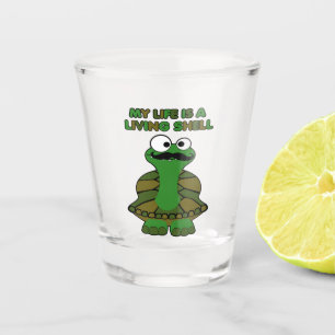 Copo De Shot Tartaruga Shell de vida do bigode