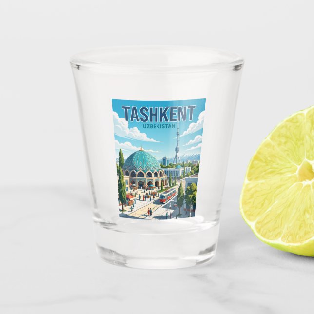 Copo De Shot Tashkent Uzbequistão (Frente)