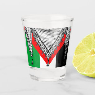 Copo De Shot Tecido Tradicional do Keffiyeh Scarf Palestino