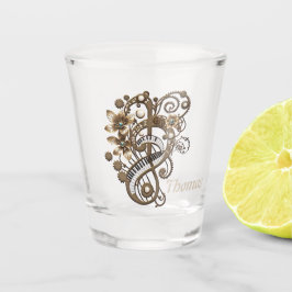 Copo De Shot Teclado de piano inclinado.