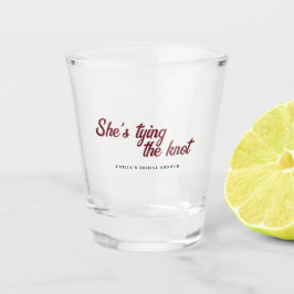 Copo De Shot Tema Floral Escuro e Rico para Chá de Noiva