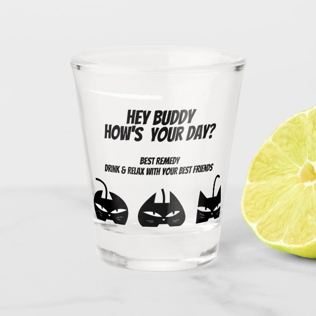 Copo De Shot tempo feliz Glass (Frente)