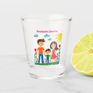 Copo De Shot Tenha orgulho de seu filho adicionar trabalho de a