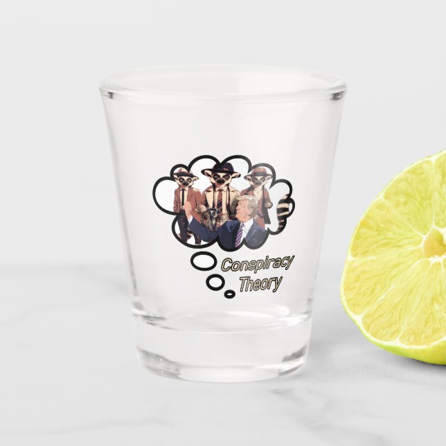 Copo De Shot Teoria da Conspiração de Lemur (Frente)
