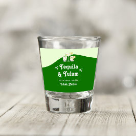 Copo De Shot Tequila Cítrico Verde Lima & Despedida de Solteira