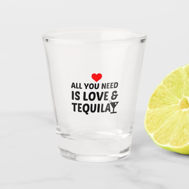COPO DE SHOT TEQUILA E AMOR (Frente)