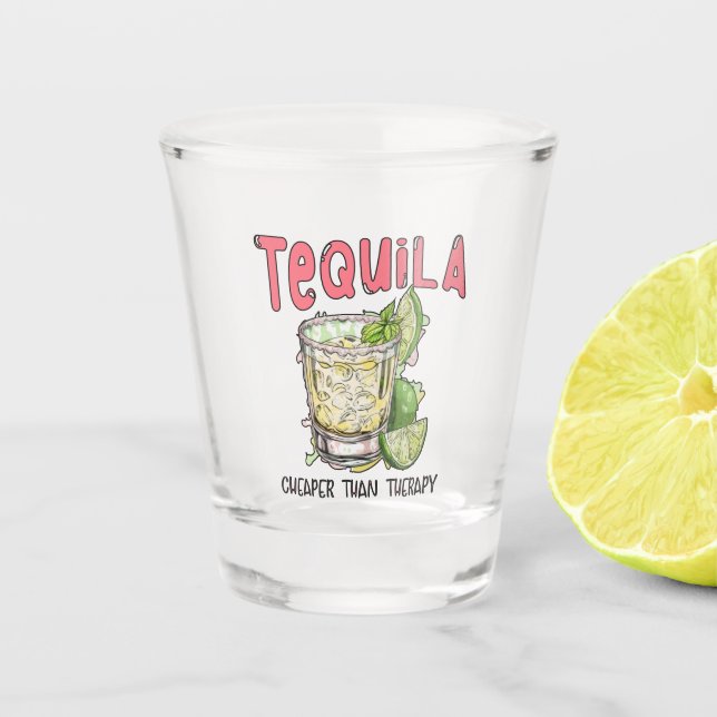 Copo De Shot Tequila mais barata que a terapia Tequila mexicana (Frente)