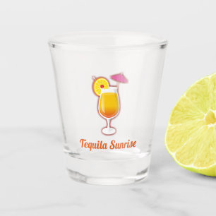 Copo De Shot Tequila Sunrise Coctail