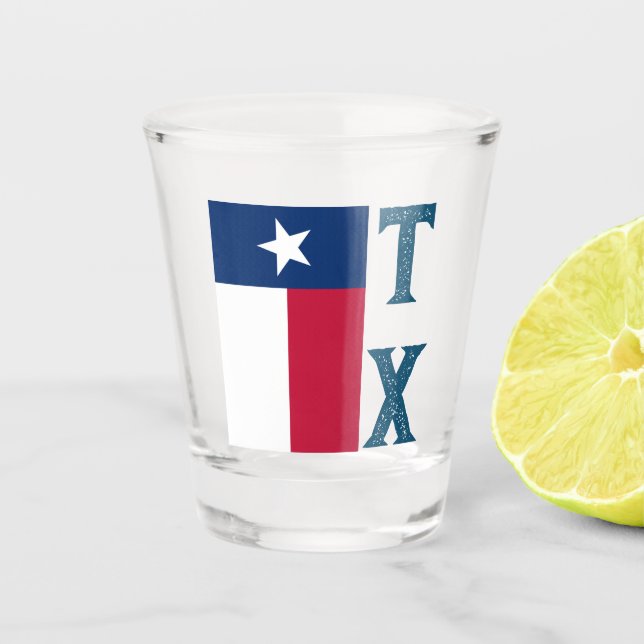 Copo De Shot Texas Flag (vertical) (Frente)