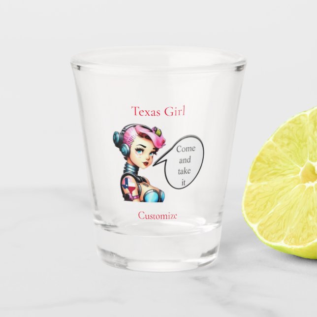 Copo De Shot Texas Girl Thunder_Cove (Frente)