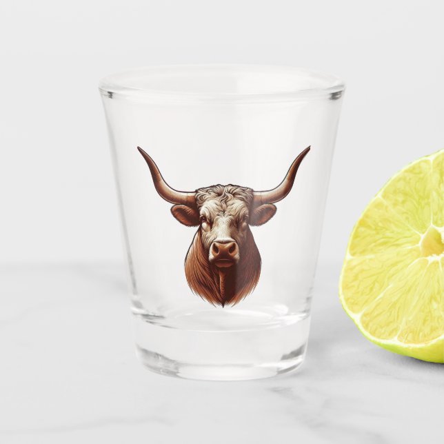 Copo De Shot Texas Longhorn (Frente)