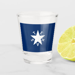 Copo De Shot Texas Republic Flag Shot Glass