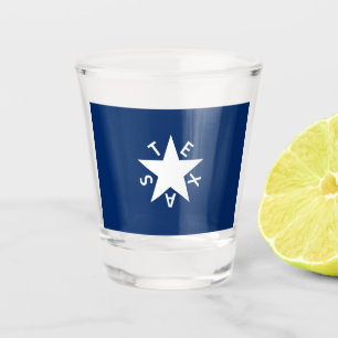 Copo De Shot Texas Republic Flag Shot Glass