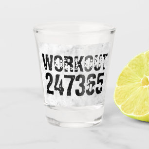 Copo De Shot Texto riscado vestido Workout 247365 rústico